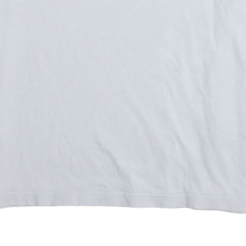The North Face Men's White Cotton Crew Neck Short Sleeve T-Shirt M