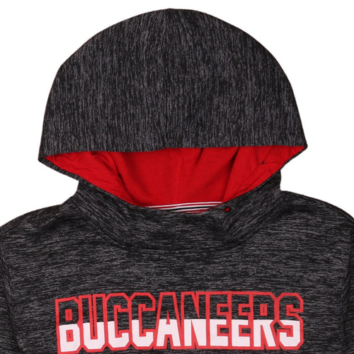 NFL Team Apparel Men's Black Buccaneers Pullover Hoodie Size S