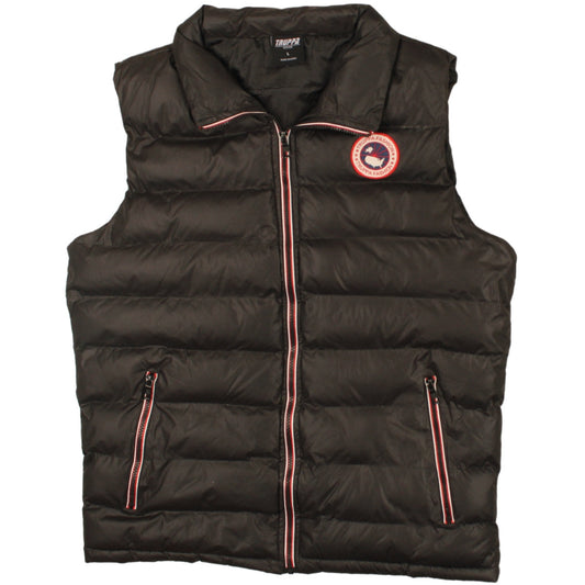 Truppa Men's Black Puffer Waistcoat L Lightweight Winter Vest
