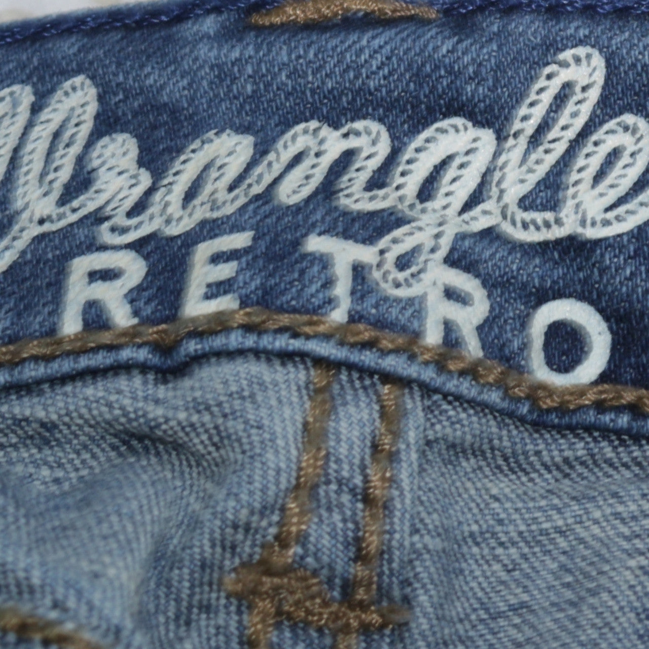 Wrangler Retro Men's Blue 34x30 Straight Leg Denim Jeans