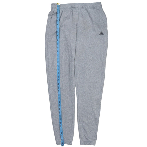 adidas Boys Grey Jogger Trousers 14 Years Regular Fit Elastic Waist