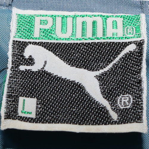 Puma Men Blue L Bomber Jacket Retro Sports Full Zip