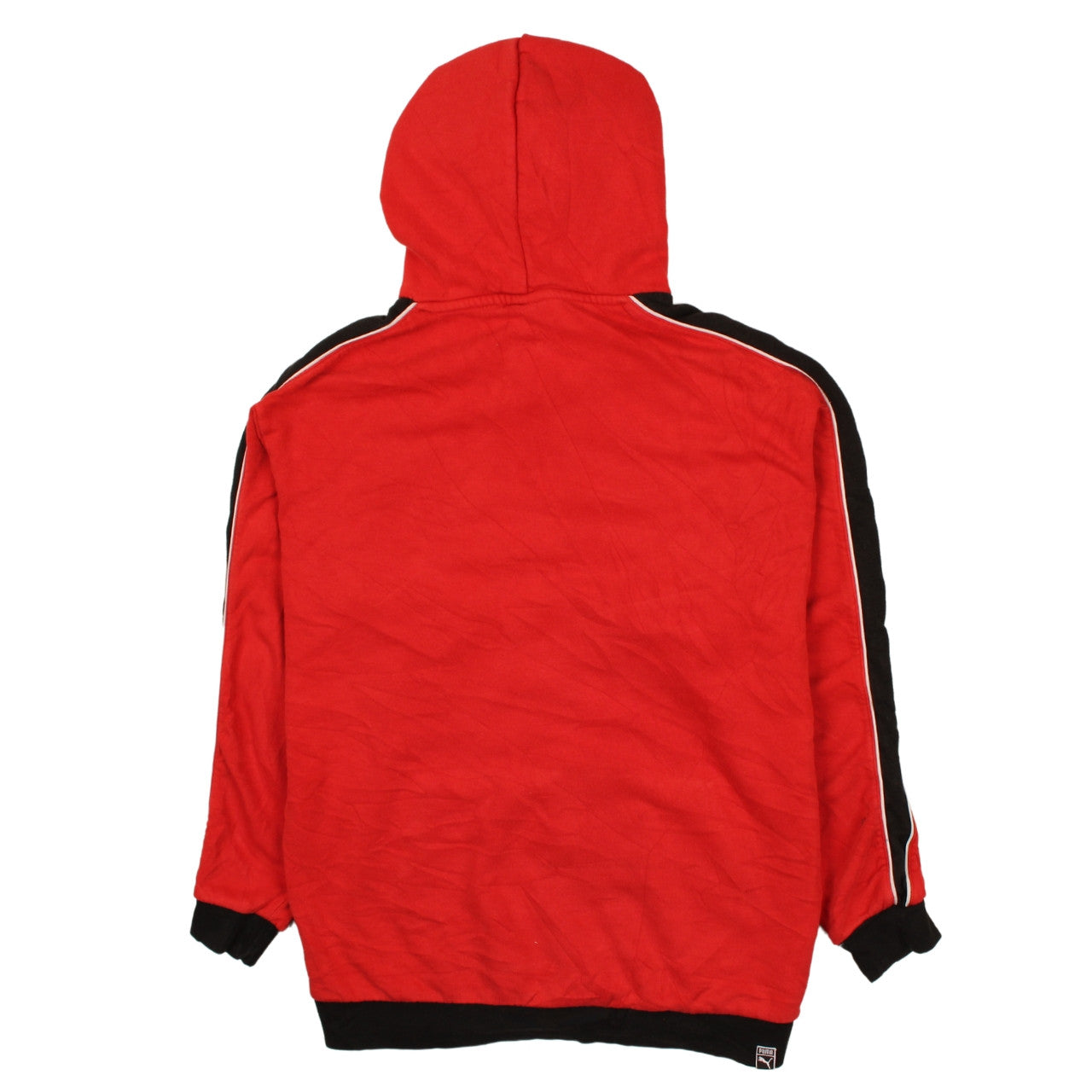 Puma Women's Red Black Logo Pullover Hoodie Size 8 UK