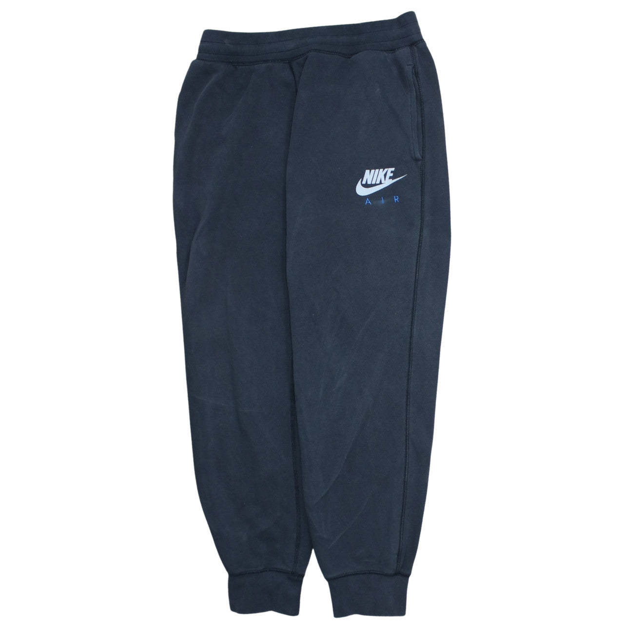 Nike Men's Black Air Fleece Sweatpants M Regular Tapered Fit
