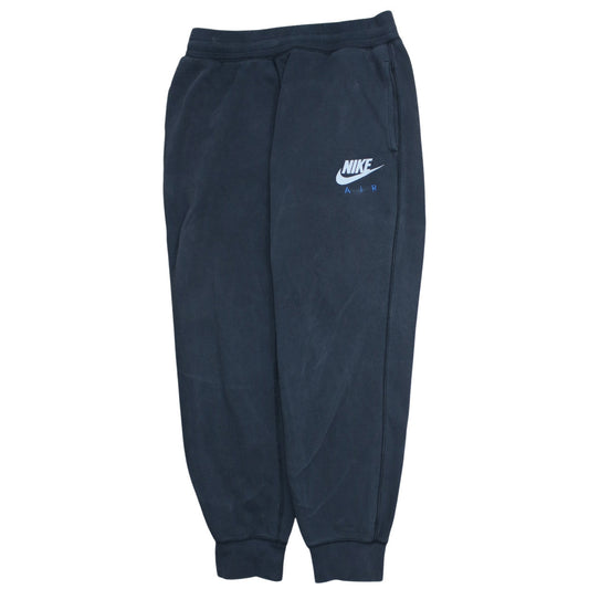 Nike Men's Black Air Fleece Sweatpants M Regular Tapered Fit