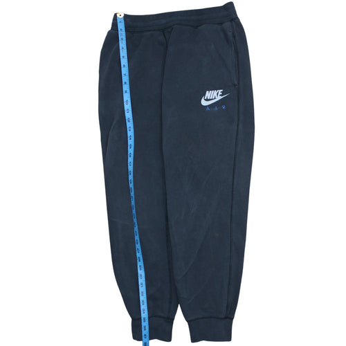 Nike Men's Black Air Fleece Sweatpants M Regular Tapered Fit