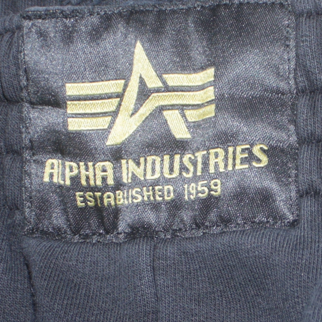 Alpha Industries Men's Black Sweatpants Medium Logo Fleece Trousers