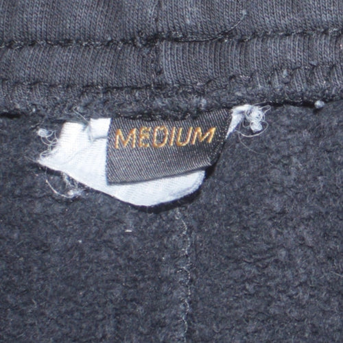 Alpha Industries Men's Black Sweatpants Medium Logo Fleece Trousers