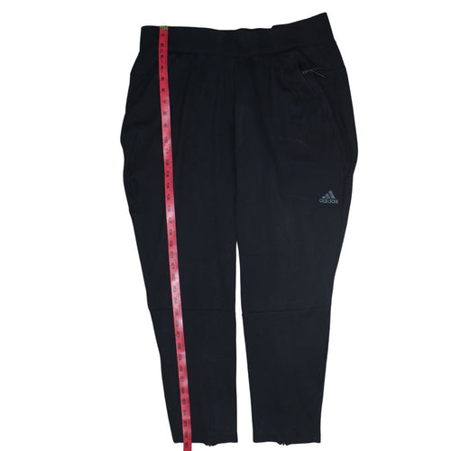 Adidas Womens Black Jogger Trousers L Elastic Waist Pockets Sports