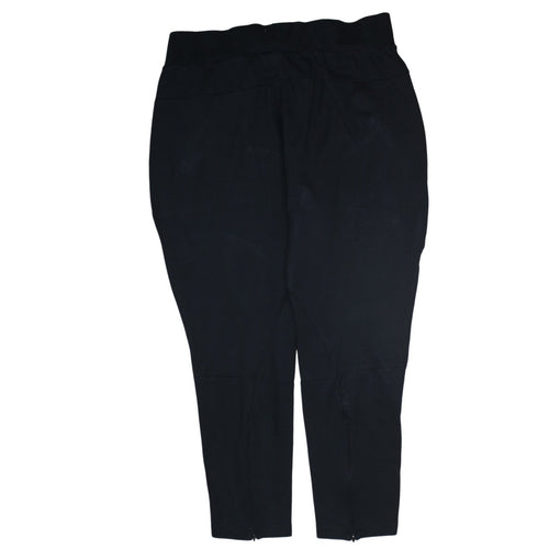 Adidas Womens Black Jogger Trousers L Elastic Waist Pockets Sports
