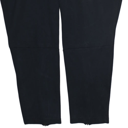 Adidas Womens Black Jogger Trousers L Elastic Waist Pockets Sports