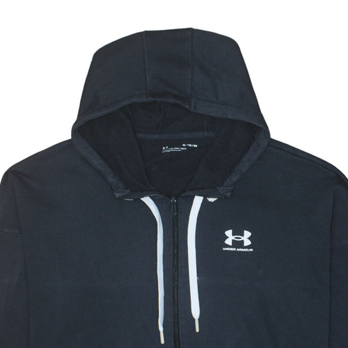 Under Armour Men's Black XL Full Zip Hoodie Sweatshirt