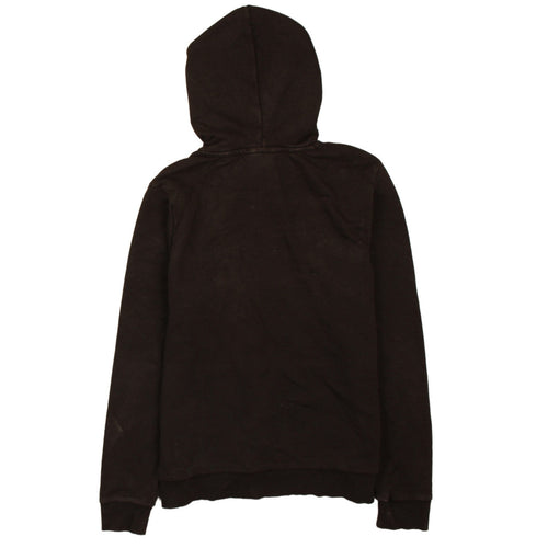 Puma Women's Black Pullover Hoodie L Logo Print Casual Sweatshirt