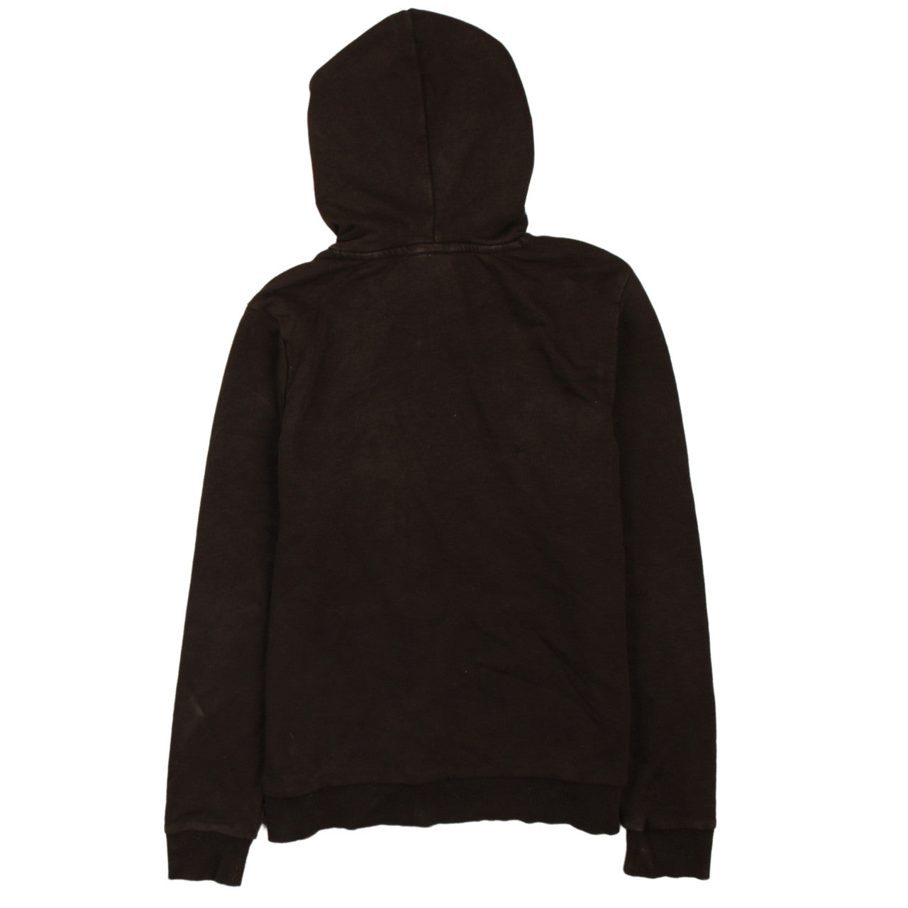 Puma Women's Black Pullover Hoodie L Logo Print Casual Sweatshirt