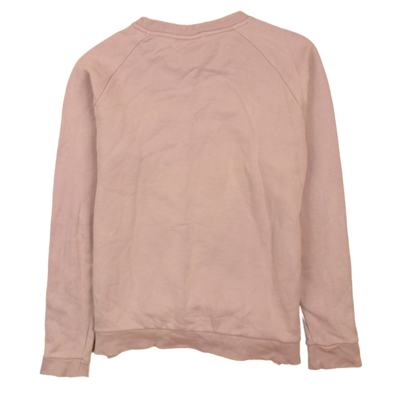 Adidas Womens Pink Sweatshirt Small Logo Crew Neck Pullover