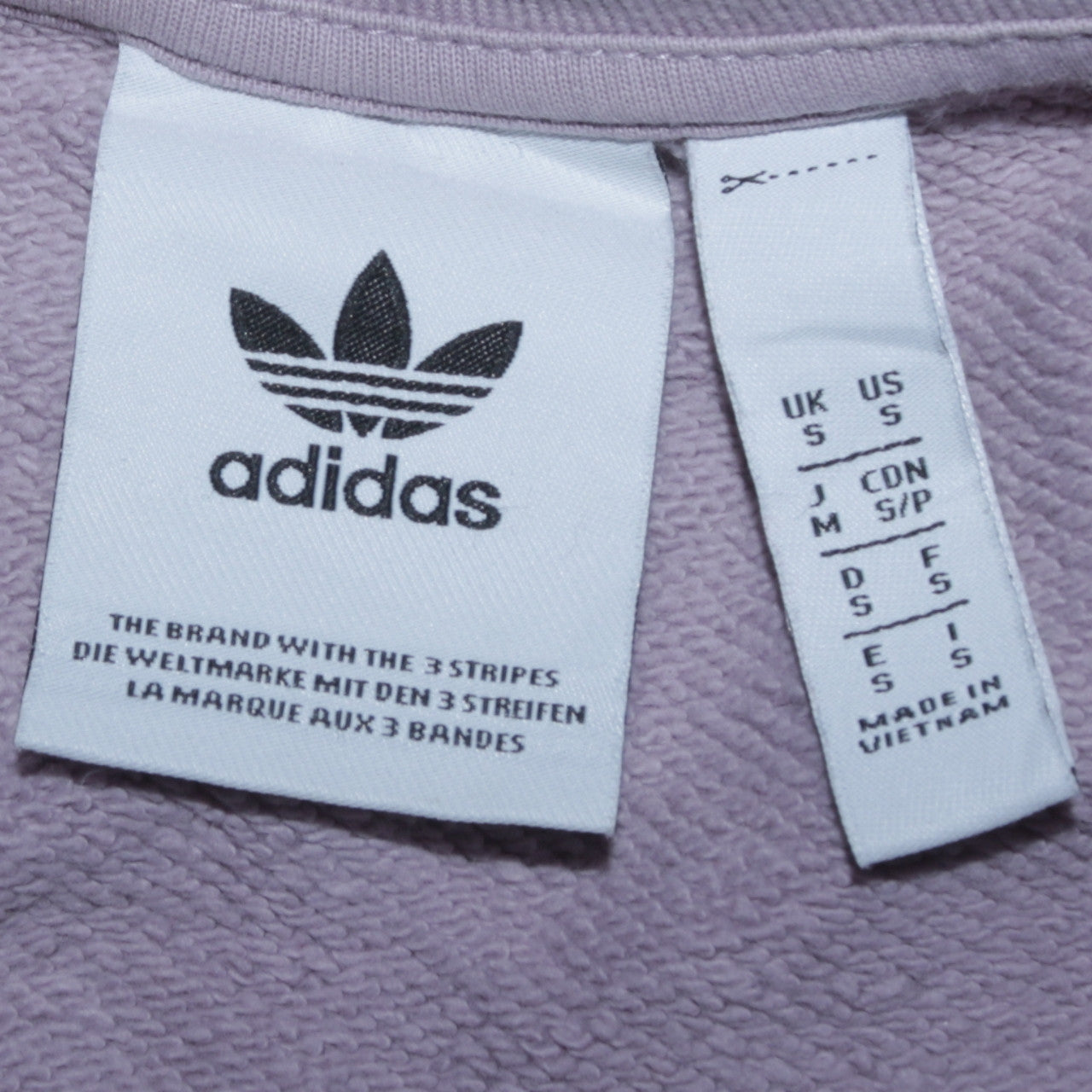 Adidas Womens Pink Sweatshirt Small Logo Crew Neck Pullover