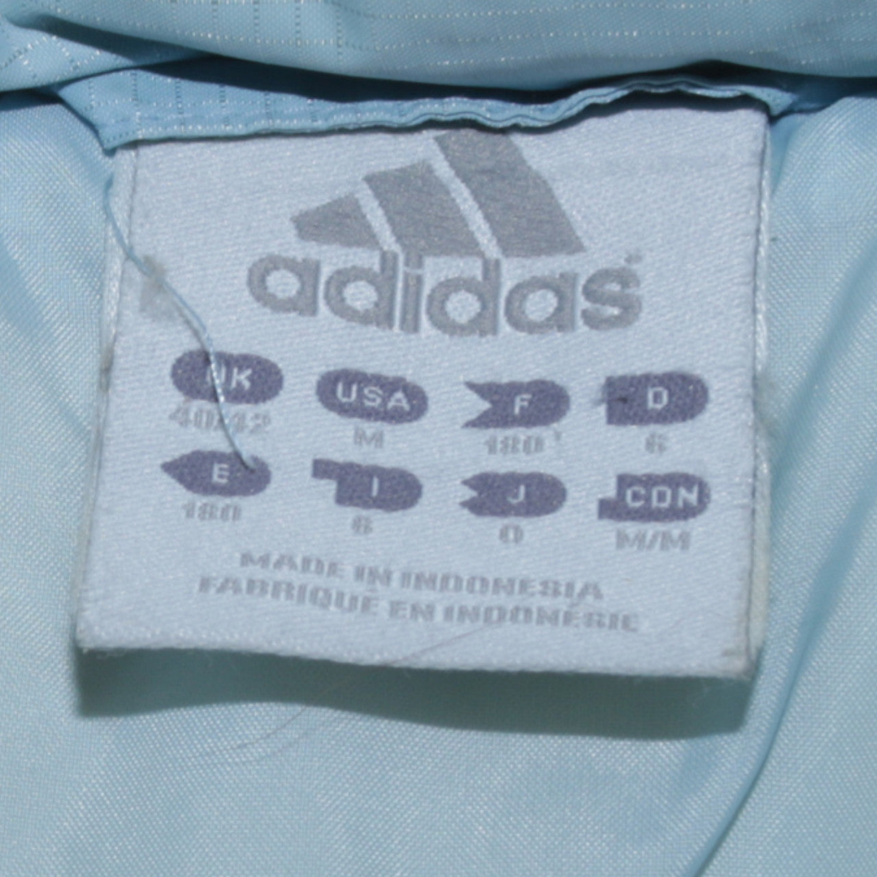 Adidas Men's Blue Puffer Jacket Size M 40in Winter Casual Coat