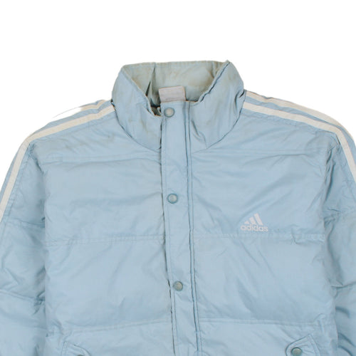 Adidas Men's Blue Puffer Jacket Size M 40in Winter Casual Coat