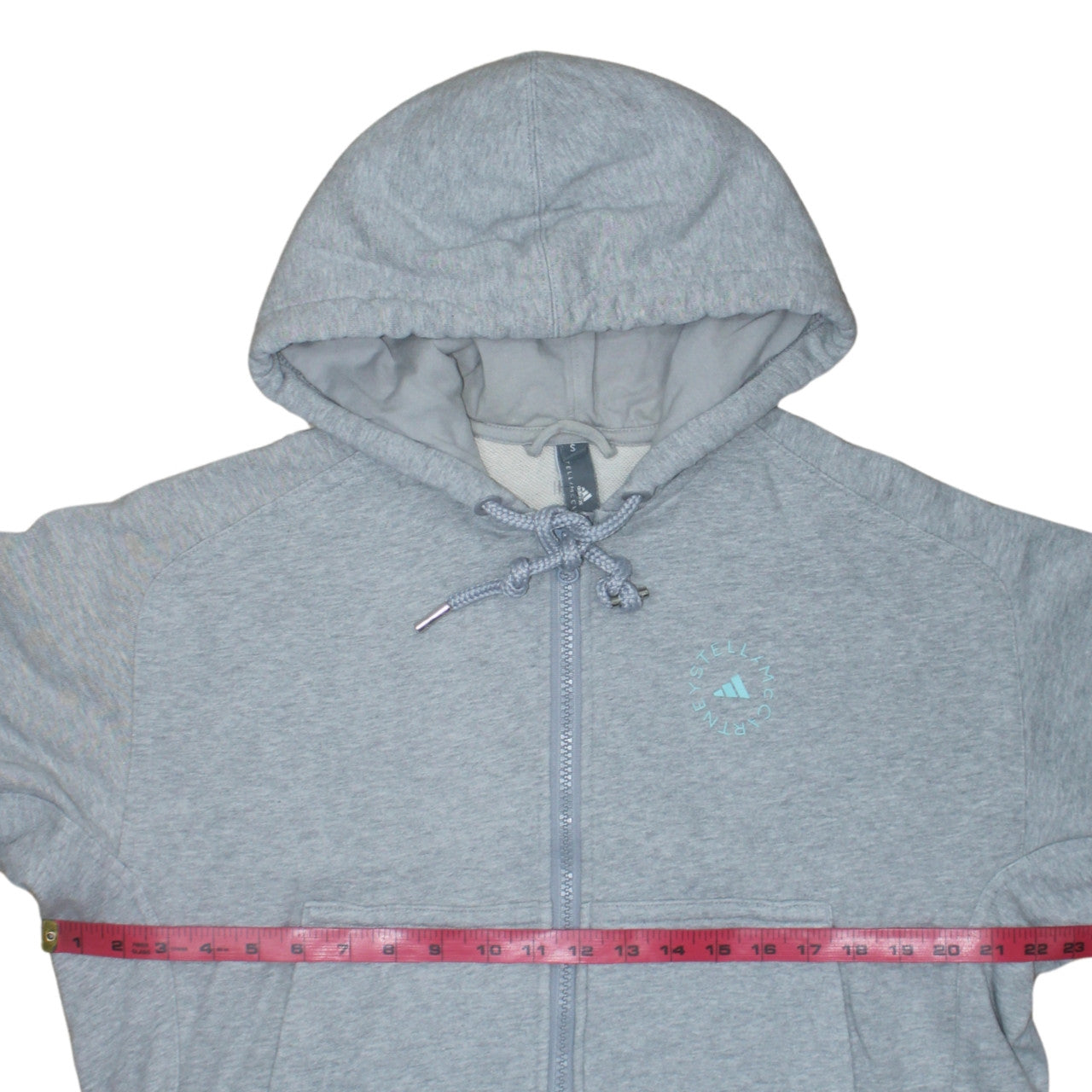 Adidas by Stella McCartney Grey Full Zip Hoodie Unisex S Regular