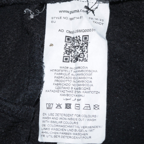 Puma Men's Black Jogger Sweatpants M Regular Fit Casual