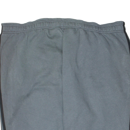 Adidas Men's Grey 2XL Fleece Jogger Trousers with Stripes
