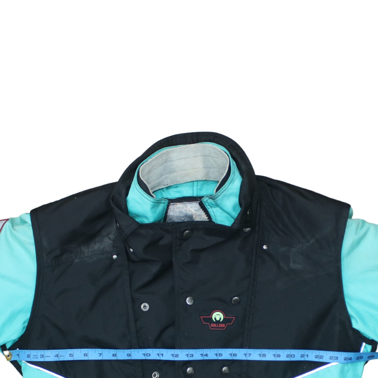 Bullson Men's Blue Motorcycle Jacket L Waterproof Windproof Belted