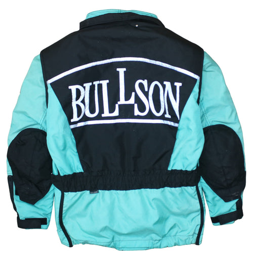 Bullson Men's Blue Motorcycle Jacket L Waterproof Windproof Belted