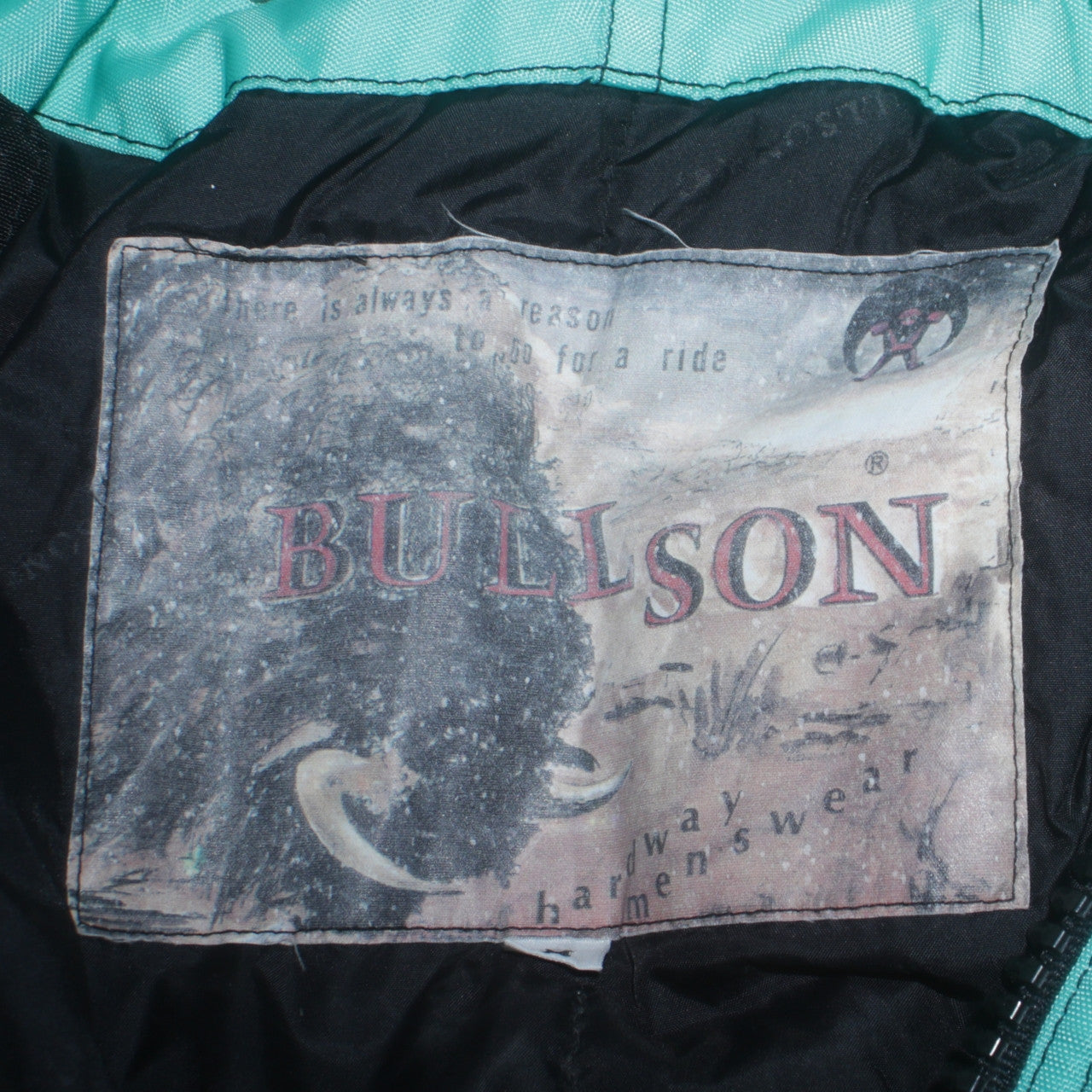 Bullson Men's Blue Motorcycle Jacket L Waterproof Windproof Belted