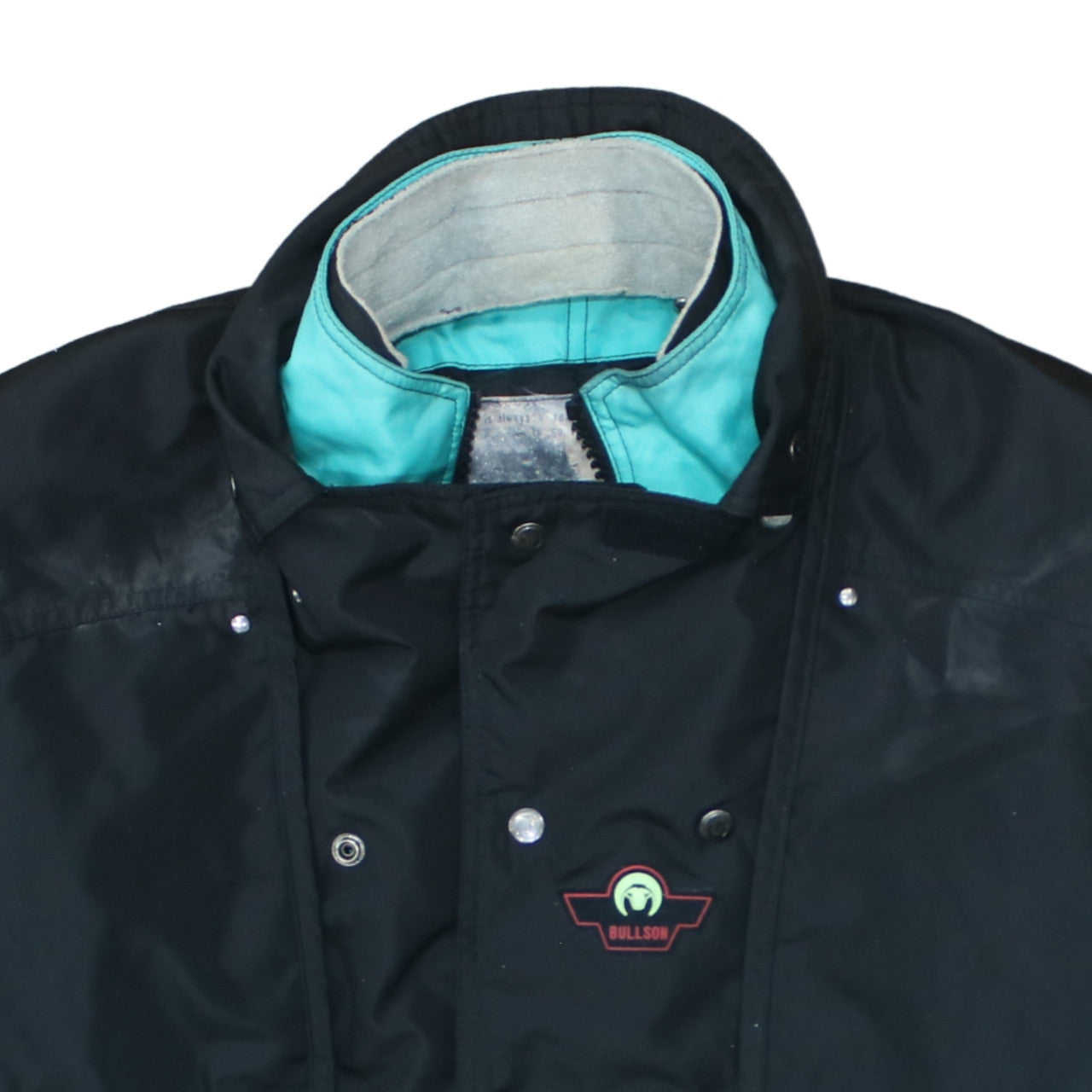 Bullson Men's Blue Motorcycle Jacket L Waterproof Windproof Belted