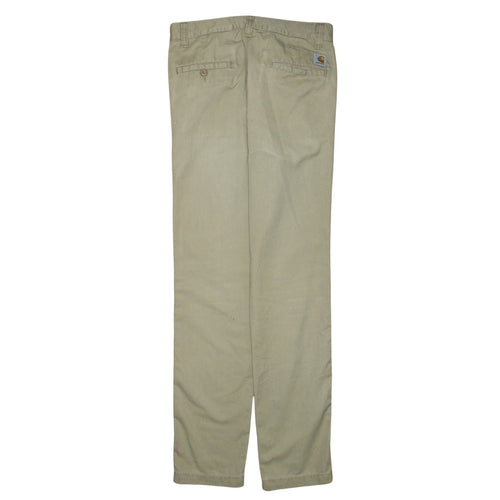 Carhartt WIP Men's Beige Chino Trousers 30x32 Regular Fit