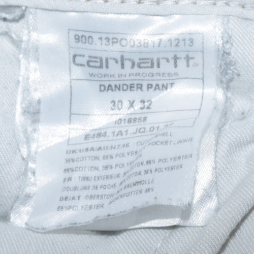 Carhartt WIP Men's Beige Chino Trousers 30x32 Regular Fit