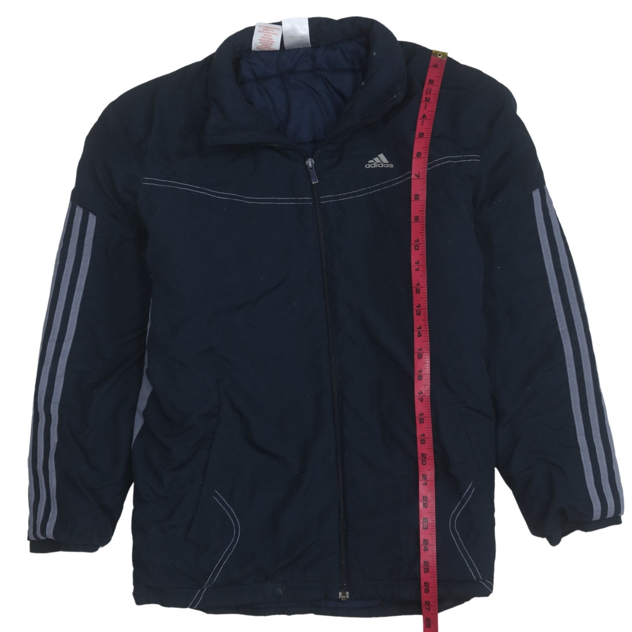 Adidas Men's Blue XL Puffer Jacket Full Zip Winter Sports Coat