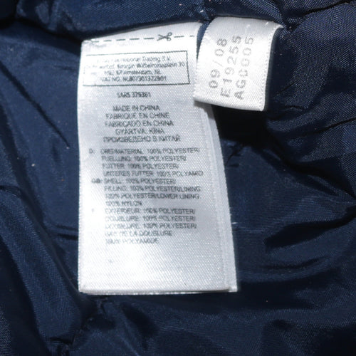 Adidas Men's Blue XL Puffer Jacket Full Zip Winter Sports Coat