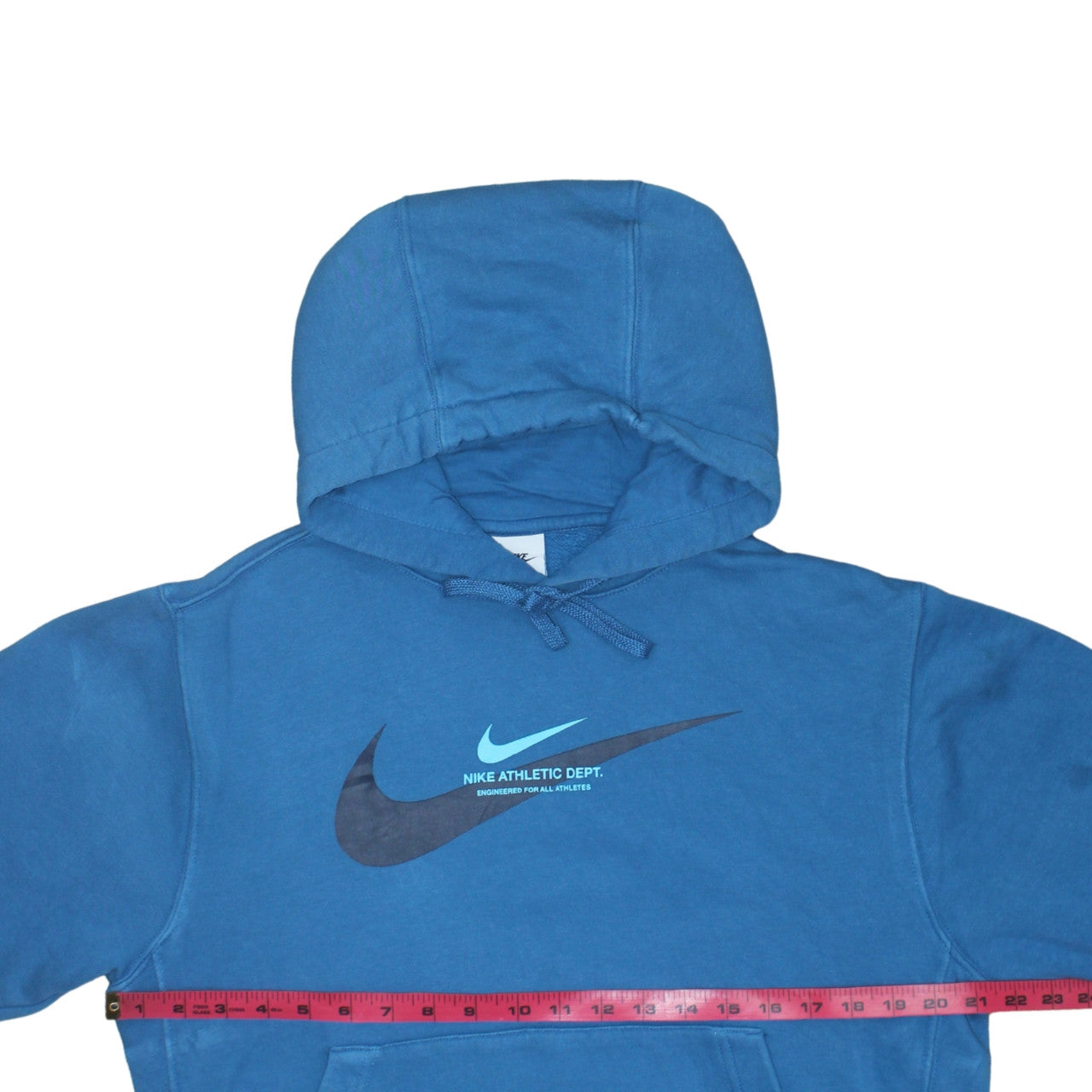 Nike Men's Blue Pullover Hoodie Small Athletic Dept Graphic
