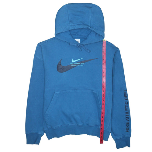 Nike Men's Blue Pullover Hoodie Small Athletic Dept Graphic