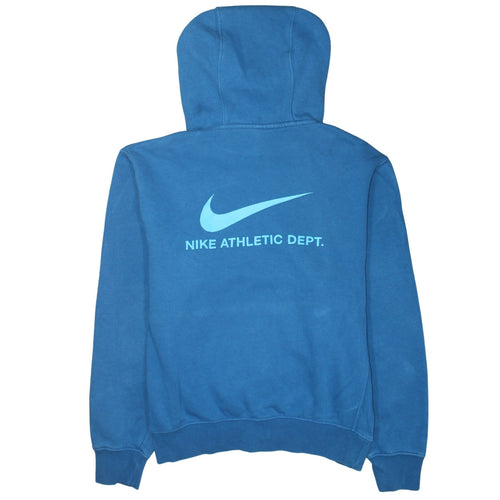 Nike Men's Blue Pullover Hoodie Small Athletic Dept Graphic