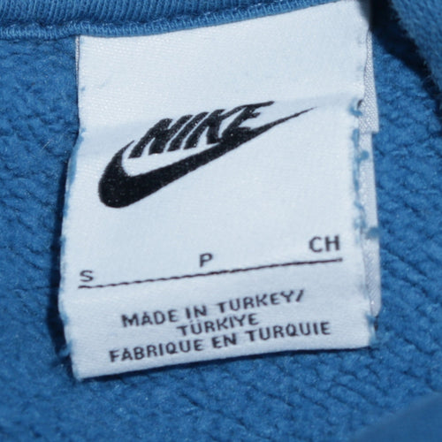 Nike Men's Blue Pullover Hoodie Small Athletic Dept Graphic