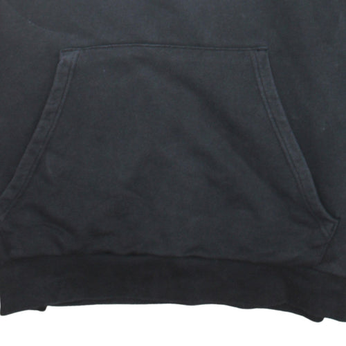 Adidas Men’s Black Pullover Hoodie Size L Logo Fleece Sweatshirt