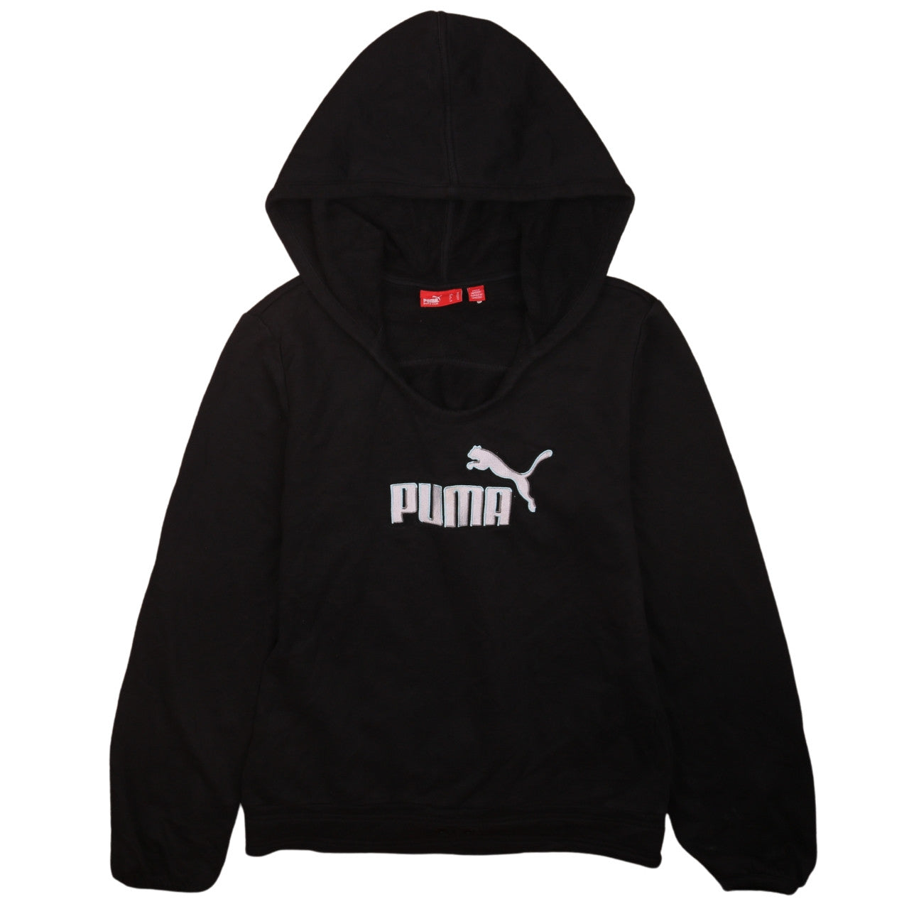 Puma Women's Black Pullover Hoodie Size UK 12 Medium Logo Athletic