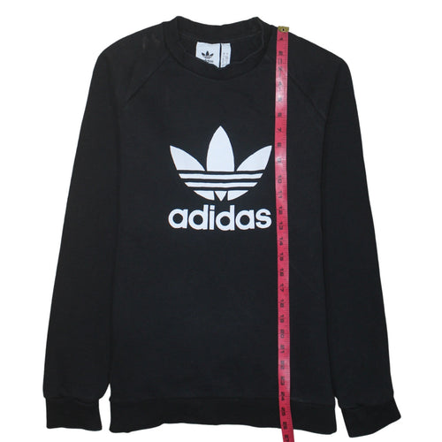 Adidas Men's Black Logo Pullover Sweatshirt Size S