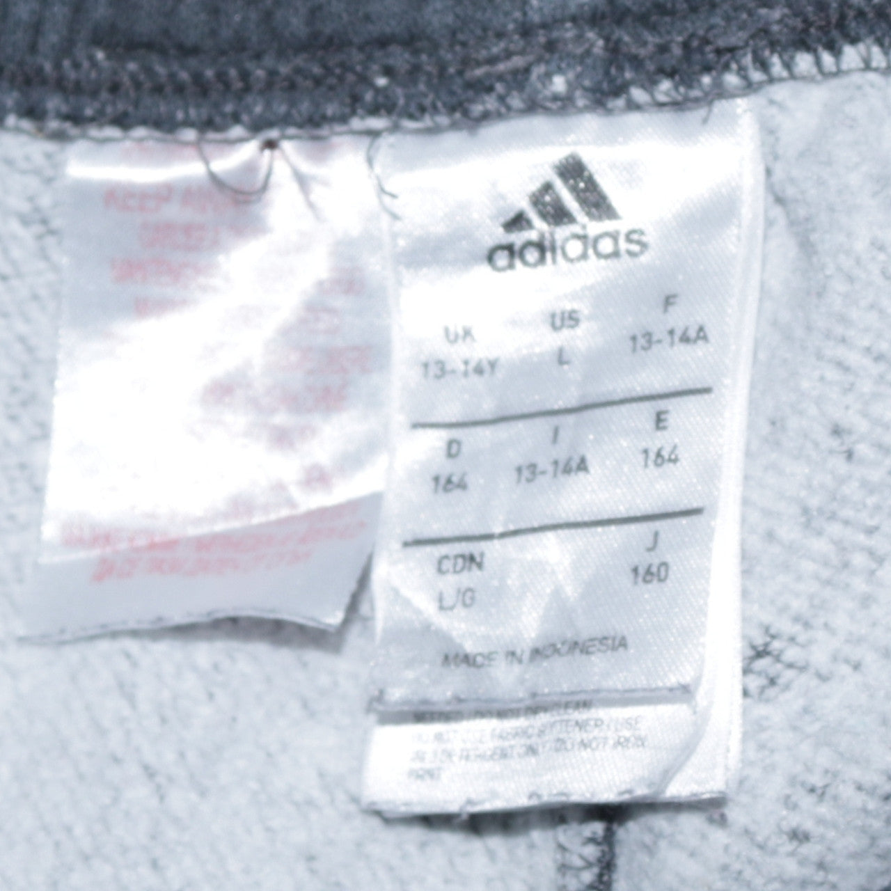 Adidas Boys Blue Jogger Sweatpants 13-14 Years Elastic Waist Pockets