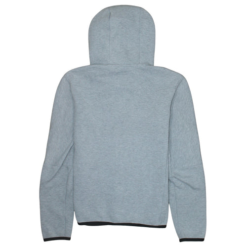 Nike Men's Grey XS Full Zip Hoodie with Logo Accents