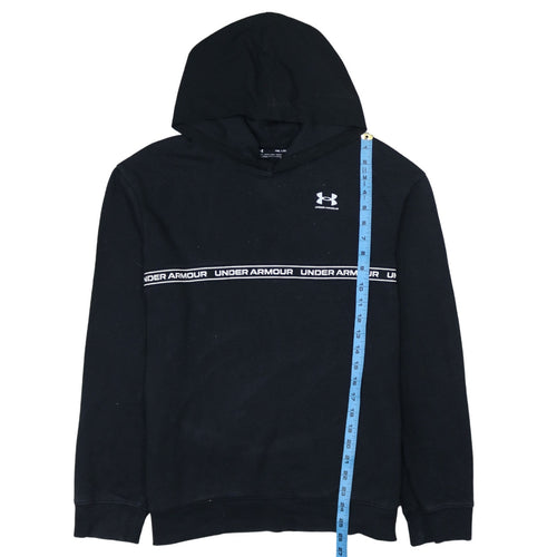 Under Armour Boys Black YXL Pullover Hoodie with Logo Design