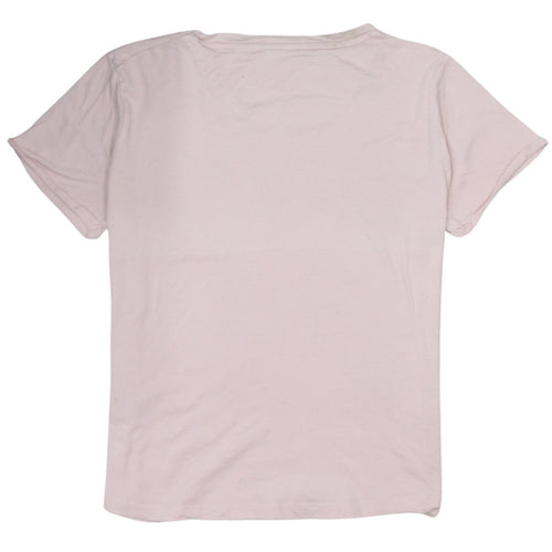Ellesse Womens Pink Crew Neck Short Sleeve Cotton T-Shirt L