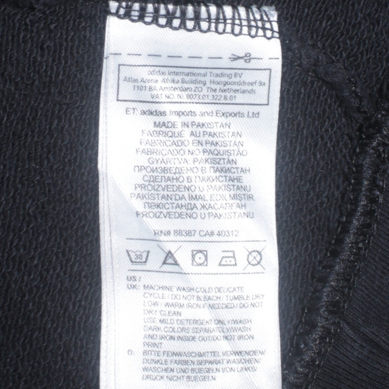 Adidas Womens Black Size 16 Crew Neck Pullover Sweatshirt