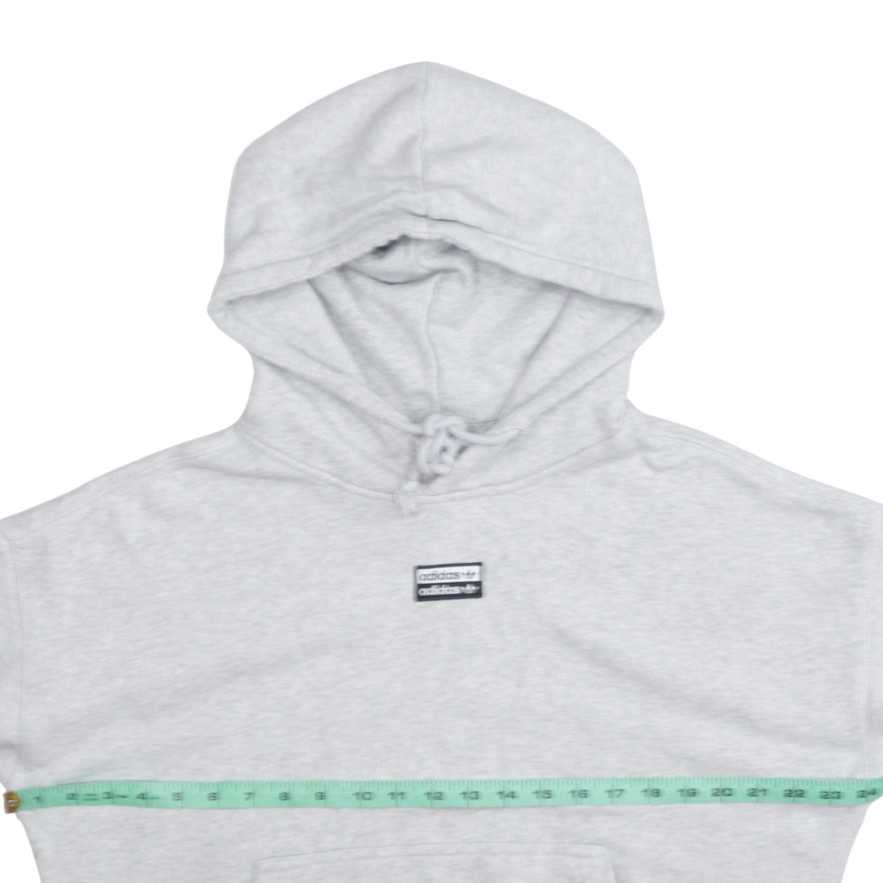 Adidas Womens Grey Pullover Hoodie Size M Regular Cotton Blend
