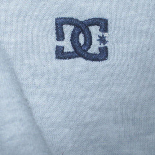 DC Men’s Grey Full Zip Hoodie Size S Regular Fit Embroidered Logo