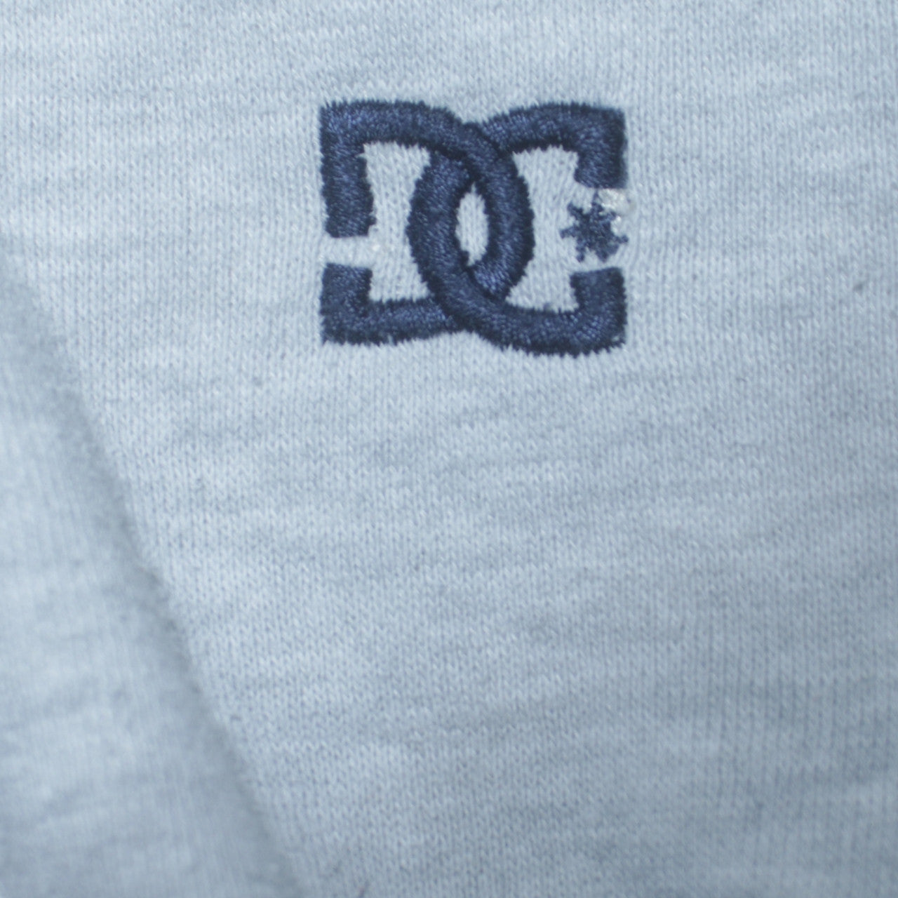 DC Men’s Grey Full Zip Hoodie Size S Regular Fit Embroidered Logo