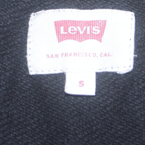 Levi's Men's Black Camouflage Logo Crew Neck Sweatshirt S