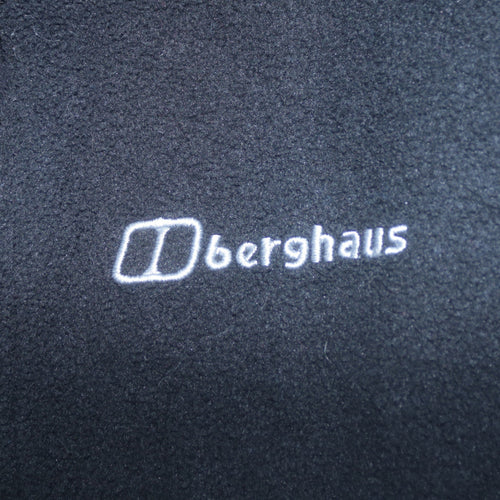 Berghaus Women's Black Fleece 1/4 Zip Pullover Sweatshirt UK 10 S